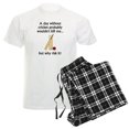 thumbnail image 1 of CafePress - A Day Without Cricket Pajamas - Men's Light Loose Fit Cotton Pajama Set, 1 of 7