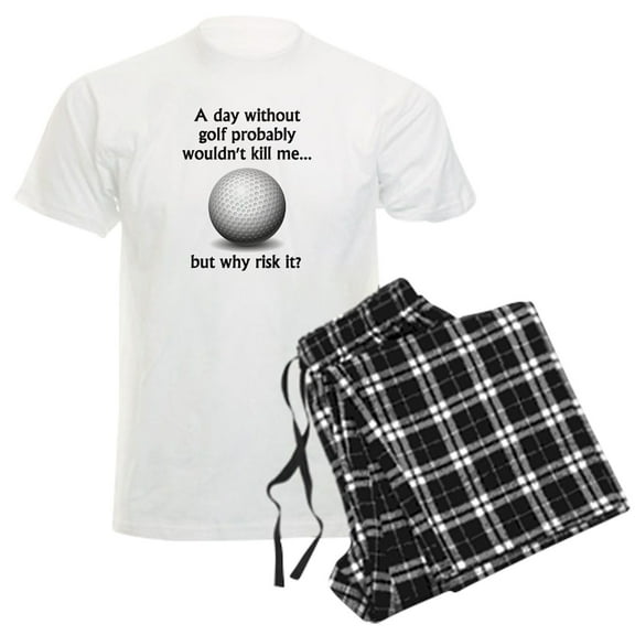 CafePress - A Day Without Golf Pajamas - Men's Light Loose Fit Cotton Pajama Set