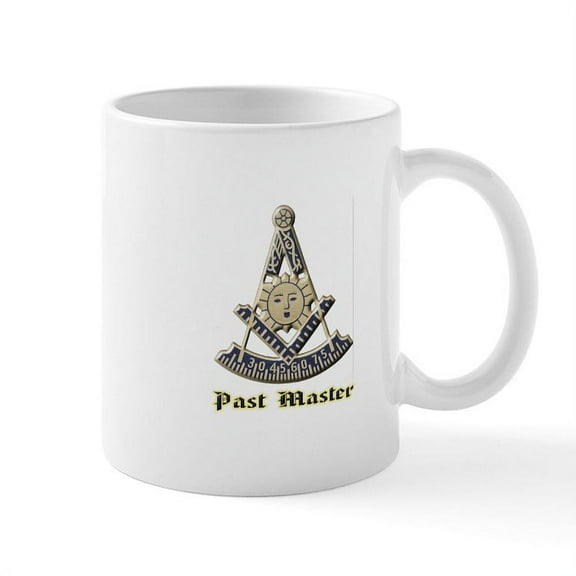 CafePress - A F & A M Past Master Mugs - 11 oz Ceramic Mug - Novelty Coffee Tea Cup