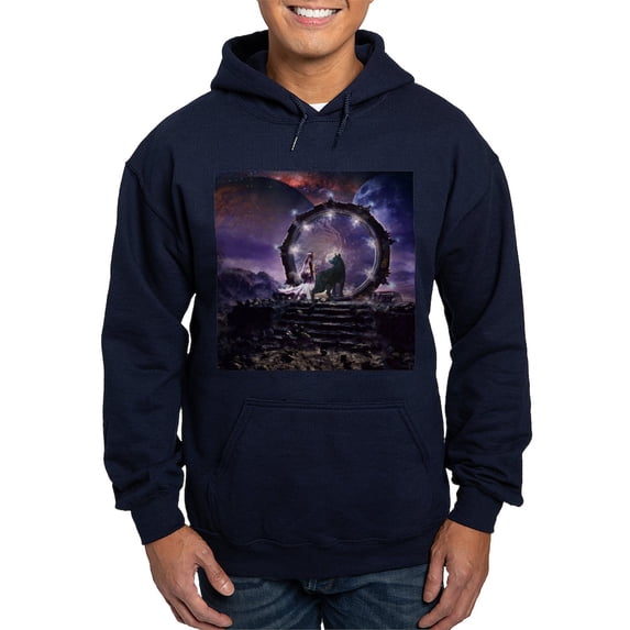 CafePress - A Fairy And A Dark Wolf Sweatshirt - Pullover Hoodie, Classic, Comfortable Hooded Sweatshirt