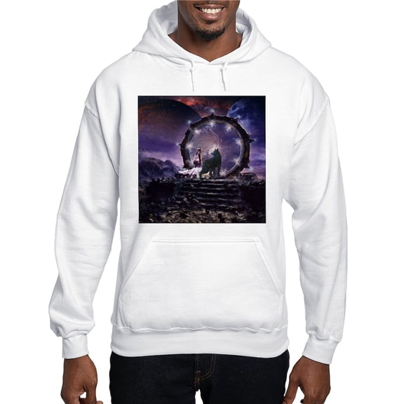 CafePress - A Fairy And A Dark Wolf Sweatshirt - Pullover Hoodie, Hooded Sweatshirt