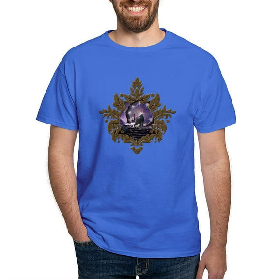 CafePress - A Fairy And A Dark Wolf T Shirt - Men's Classic Graphic Cotton T-Shirt