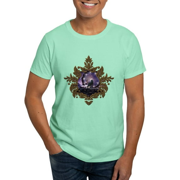 CafePress - A Fairy And A Dark Wolf T Shirt - Men's Classic Graphic Cotton T-Shirt