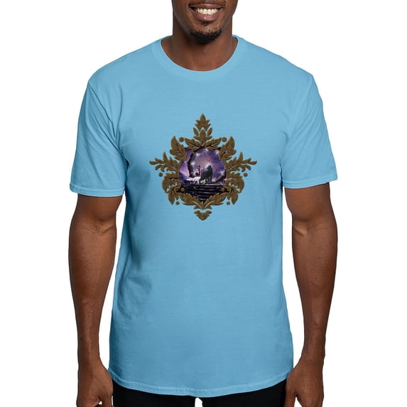 CafePress - A Fairy And A Dark Wolf T Shirt - Fitted T-Shirt, Vintage Fit Soft Cotton Tee