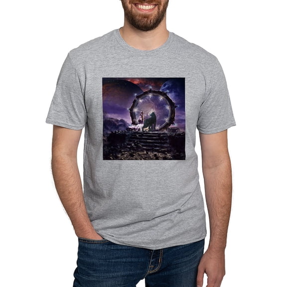 CafePress - A Fairy And A Dark Wolf T Shirt - Fitted T-Shirt, Vintage Fit Soft Cotton Tee