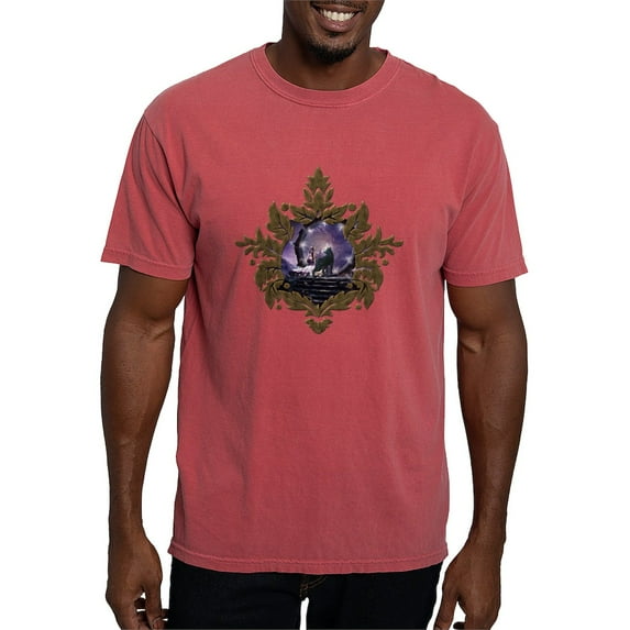 CafePress - A Fairy And A Dark Wolf T Shirt - Mens Comfort Colors Shirt