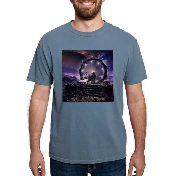 CafePress - A Fairy And A Dark Wolf T Shirt - Mens Comfort Colors Shirt