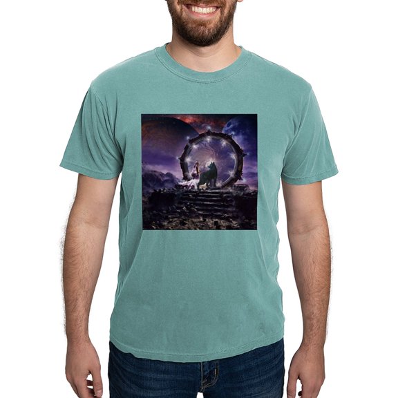 CafePress - A Fairy And A Dark Wolf T Shirt - Mens Comfort Colors Shirt