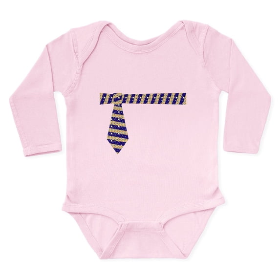 CafePress - A Father's Day Tie Body Suit - Long Sleeve Cotton Baby Bodysuit