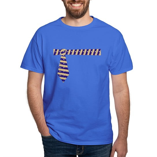 CafePress - A Father's Day Tie T Shirt - Men's Classic Cotton T-Shirts
