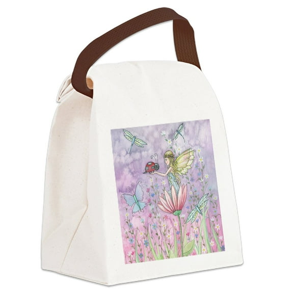 CafePress - A Friendly Encounter Fairy And La - Canvas Lunch Bag with Strap Handle