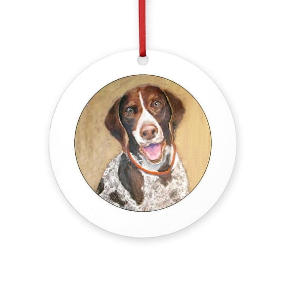 CafePress - A German Shorthaired Pointer Keepsake (Round) -  Round Wood Ornament 4"