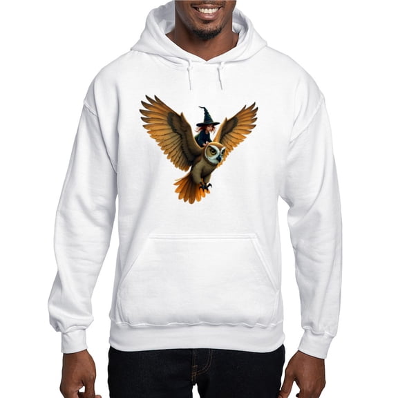 CafePress - A Giant Owl Through A Moonlit Sky - Pullover Hoodie, Hooded Sweatshirt