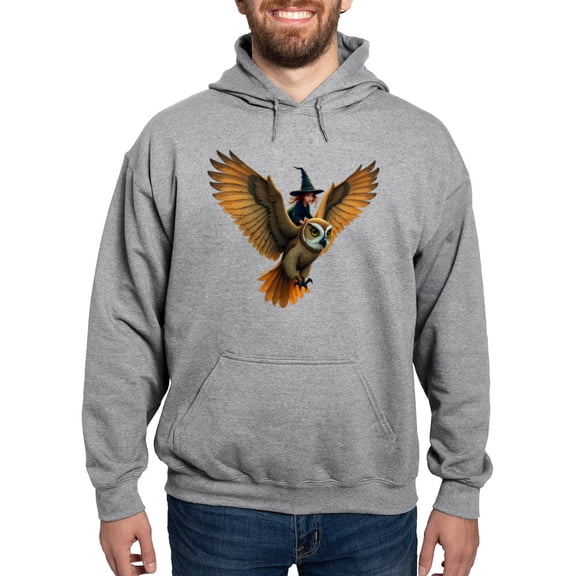 CafePress - A Giant Owl Through A Moonlit Sky - Pullover Hoodie, Hooded Sweatshirt