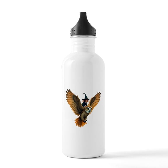 CafePress - A Giant Owl Through A Moonlit Sky - Stainless Steel Water Bottle, Sports Bottle, 1.0L