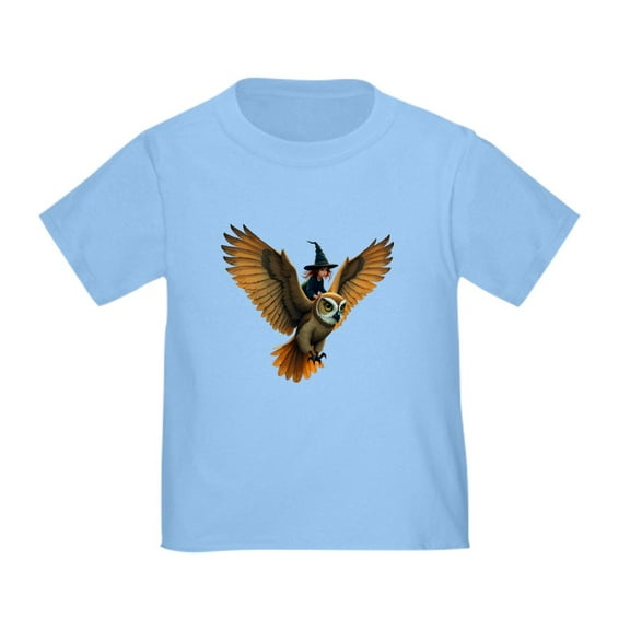 CafePress - A Giant Owl Through A Moonlit Sky Toddler T Shirt - Cute Toddler T-Shirt, 100% Cotton
