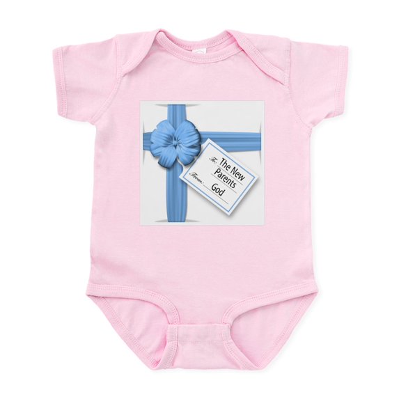 CafePress - A Gift From God Blue Infant Bodysuit - Baby Light Bodysuit, Size Newborn - 24 Months