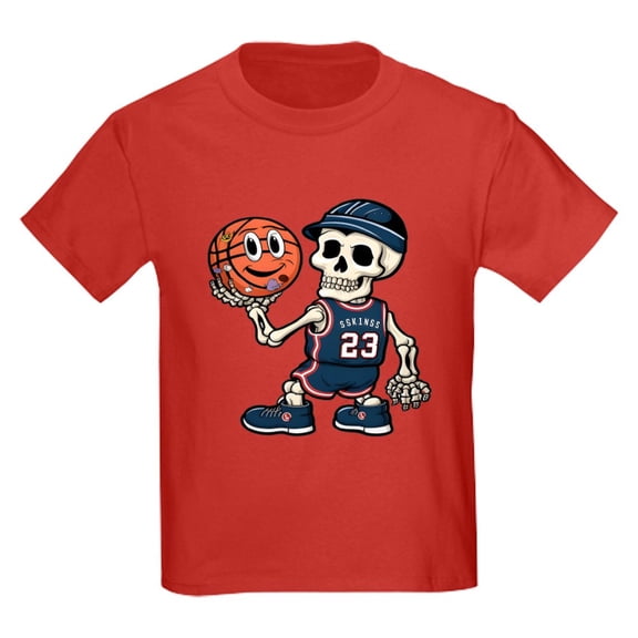 CafePress - A Humorous And Creative Basketball Play Kids T Shirt - Dark T-Shirt Kids XS-XL