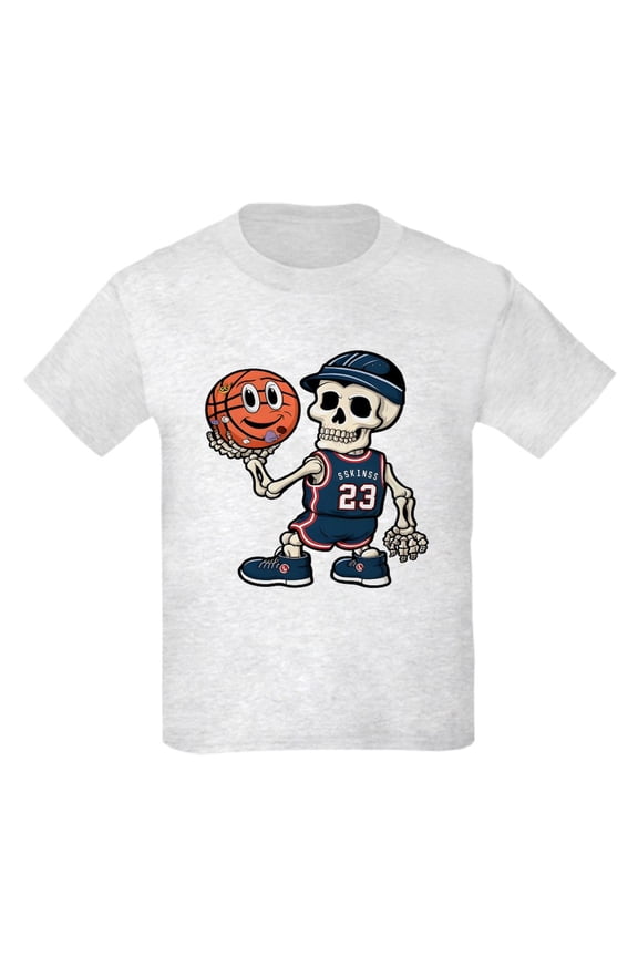 - A Humorous And Creative Basketball Play Kids T Shirt - Light Classic Kids Graphic, Short Sleeve T-Shirt, Sizes XS-XL