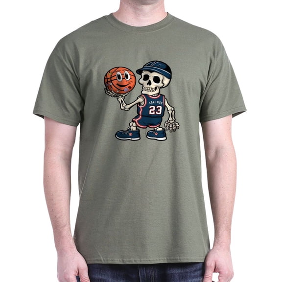 CafePress - A Humorous And Creative Basketball Play Men's Value T Shirt - Men's Classic Graphic Cotton T-Shirt
