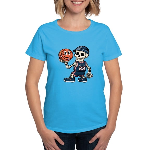 CafePress - A Humorous And Creative Basketball Play Women's Value T Shirt - Women's Traditional Fit Dark T-Shirt