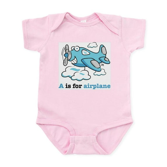 CafePress - A Is For Airplane Body Suit - Baby Light Bodysuit, Size Newborn - 24 Months
