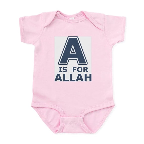 CafePress - A Is For Allah Infant Bodysuit - Baby Light Bodysuit, Size Newborn - 24 Months