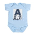 thumbnail image 1 of CafePress - A Is For Allah Infant Bodysuit - Baby Light Bodysuit, Size Newborn - 24 Months, 1 of 4
