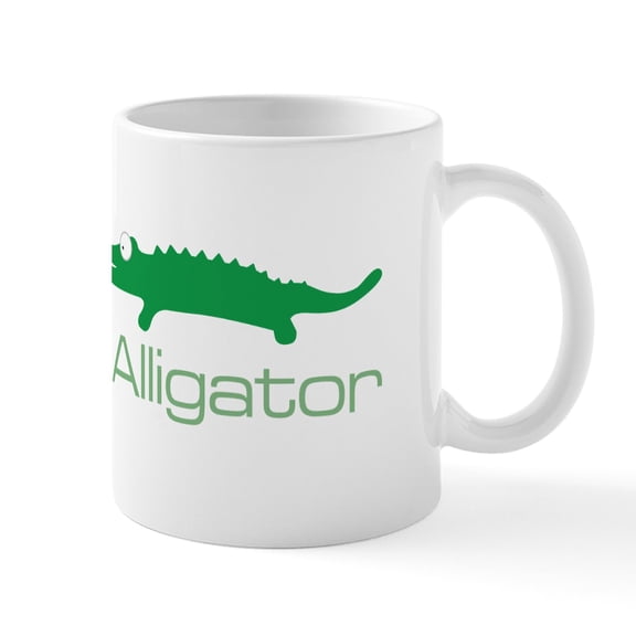 CafePress - A Is For Alligator Mugs - 11 oz Ceramic Mug - Novelty Coffee Tea Cup