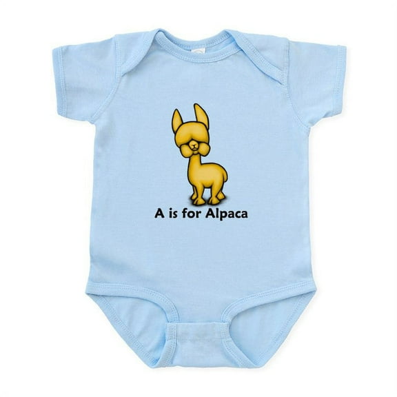 CafePress - A Is For Alpaca Infant Bodysuit - Baby Light Bodysuit, Size Newborn - 24 Months