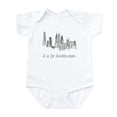 thumbnail image 1 of CafePress - A Is For Architecture Skyline Body Suit - Baby Light Bodysuit, Size Newborn - 24 Months, 1 of 4