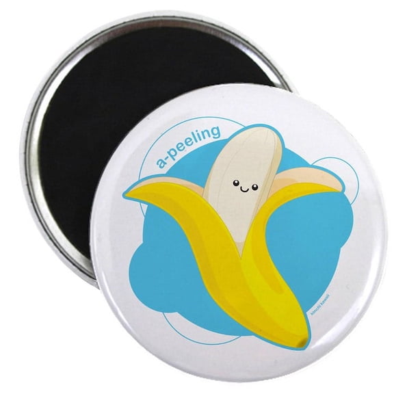 CafePress - A Peeling Magnet - 2.25" Round Magnet, Refrigerator Magnet, Button Magnet Style