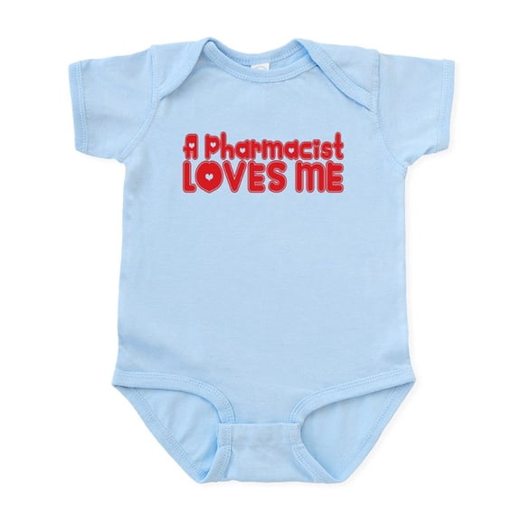 CafePress - A Pharmacist Loves Me Infant Bodysuit - Baby Light Bodysuit, Size Newborn - 24 Months