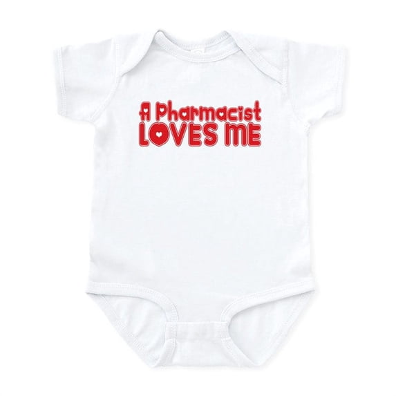 CafePress - A Pharmacist Loves Me Infant Bodysuit - Baby Light Bodysuit, Size Newborn - 24 Months