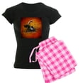 thumbnail image 1 of CafePress - A Piano Is Flying Out Of A Book. Pajamas - Women's Dark Pajamas, 1 of 4