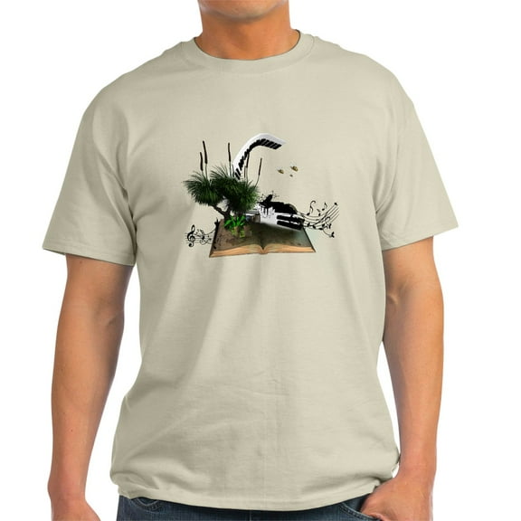 CafePress - A Piano Is Flying Out Of A Book. T Shirt - Men's Classic Graphic T-Shirt