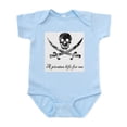 thumbnail image 1 of CafePress - A Pirates Life For Me Infant Bodysuit - Baby Light Bodysuit, Size Newborn - 24 Months, 1 of 4