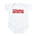 thumbnail image 1 of CafePress - A Plumber Loves Me Infant Bodysuit - Baby Light Bodysuit, Size Newborn - 24 Months, 1 of 4