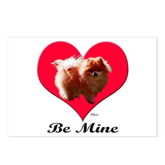 CafePress - A Pomeranian Valentine - Postcards (Package of 8)