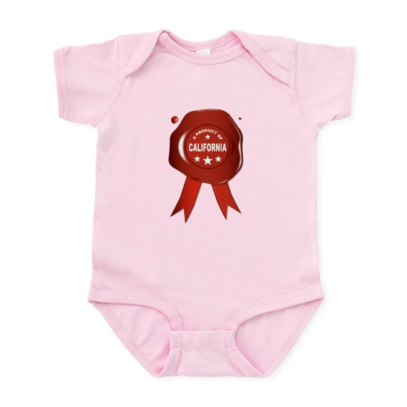 CafePress - A Product Of California Body Suit - Baby Light Bodysuit, Size Newborn - 24 Months