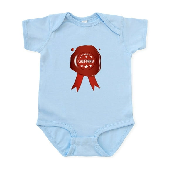 CafePress - A Product Of California Body Suit - Baby Light Bodysuit, Size Newborn - 24 Months