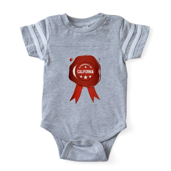 CafePress - A Product Of California - Cute Infant Baby Football Bodysuit