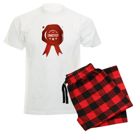 CafePress - A Product Of Connecticut Pajamas - Men's Light Loose Fit Cotton Pajama Set