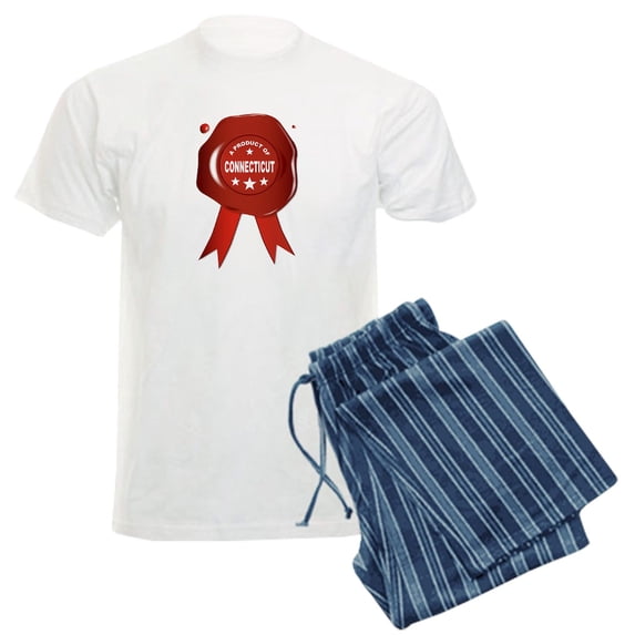 CafePress - A Product Of Connecticut Pajamas - Men's Light Loose Fit Cotton Pajama Set