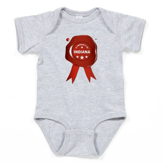 CafePress - A Product Of Indiana Body Suit - Cute Infant Bodysuit Baby Romper - Size Newborn - 24 Months