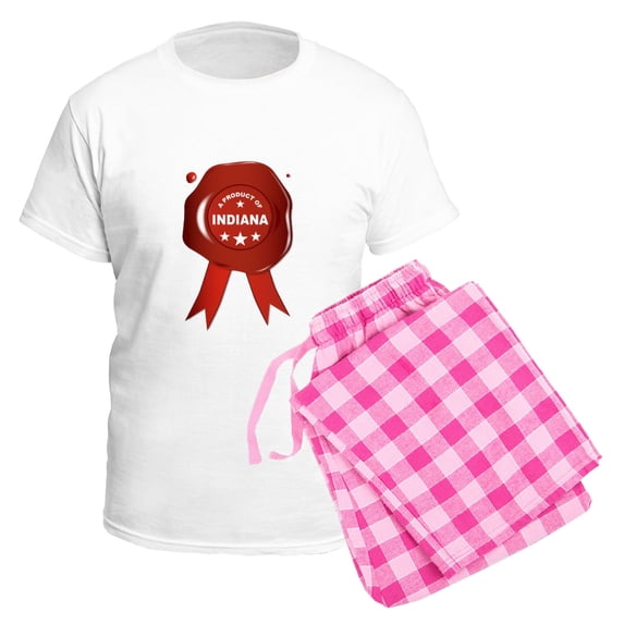 CafePress - A Product Of Indiana Pajamas - Men's Light Loose Fit Cotton Pajama Set