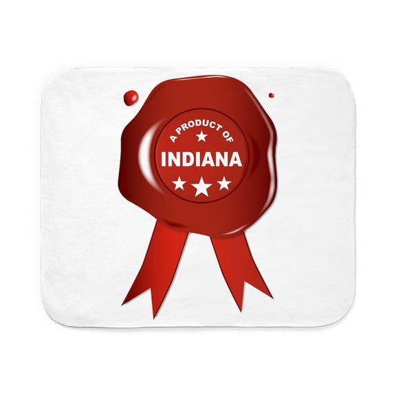 CafePress - A Product Of Indiana - Sherpa Fleece Throw Blanket 60" x 50"