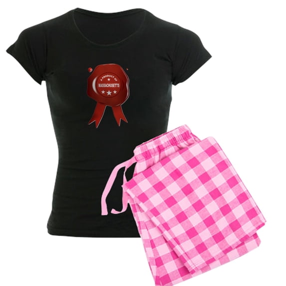 CafePress - A Product Of Massachusetts Pajamas - Women's Dark Pajamas