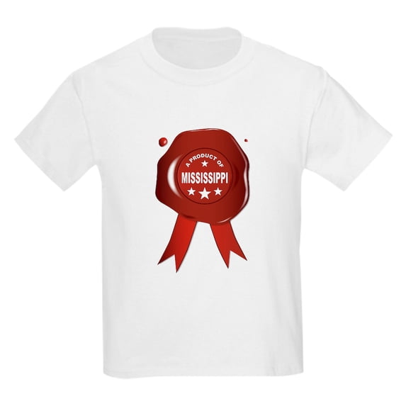 CafePress - A Product Of Mississippi T Shirt - Light T-Shirt Kids XS-XL