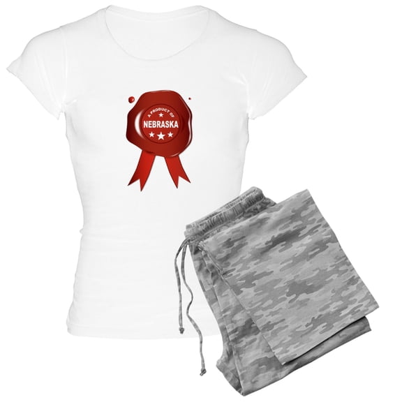 CafePress - A Product Of Nebraska Pajamas - Women's Light Pajamas